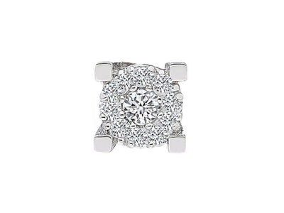 0.50 carat diamond earring for men in solitaire look