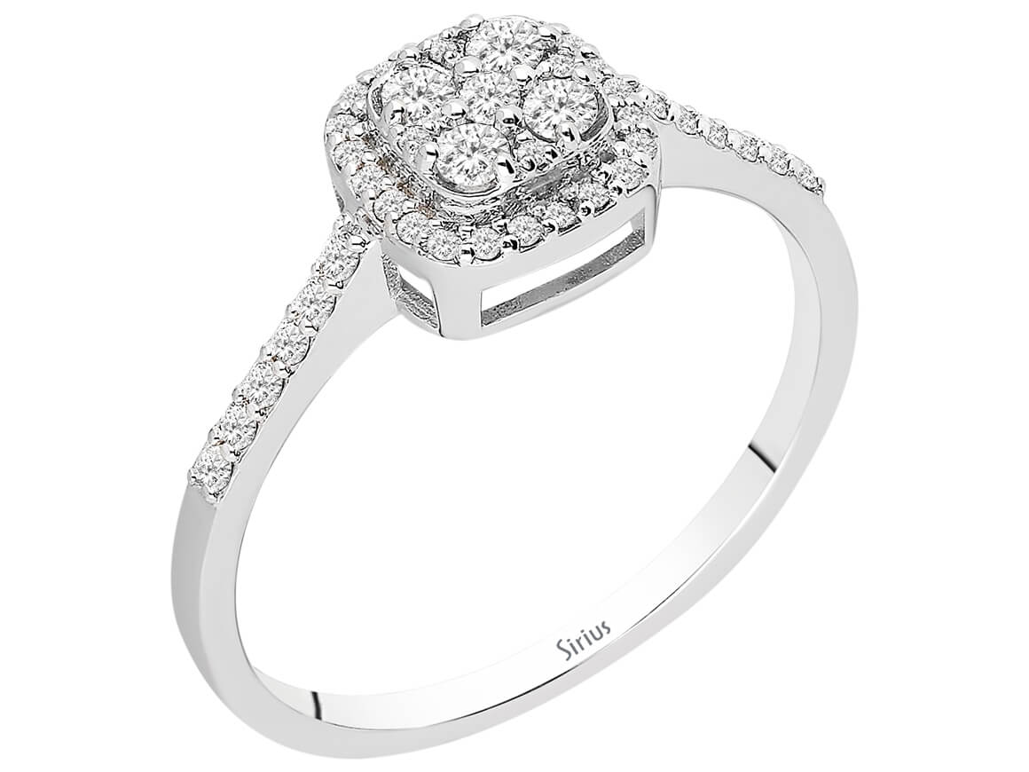 0,55 Gesamtkarat Diamant Orientalis Ring - handgefertigter Diamantschmuck aus Feingold | Sirius Diamant