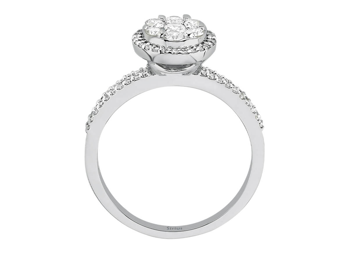 Juliette ring with diamonds