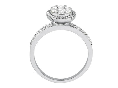 Juliette ring with diamonds