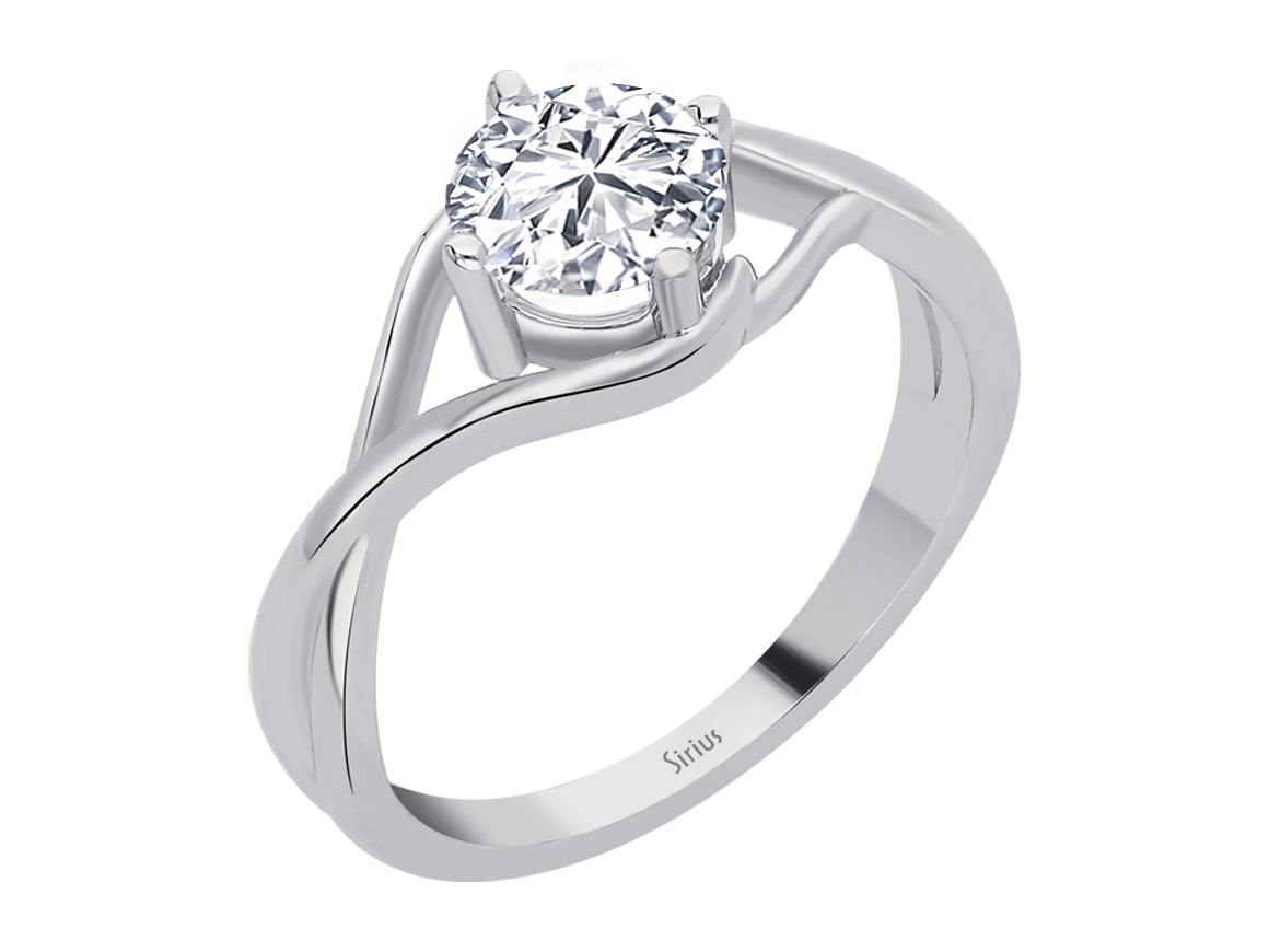0.80 carat diamond Moana solitaire ring