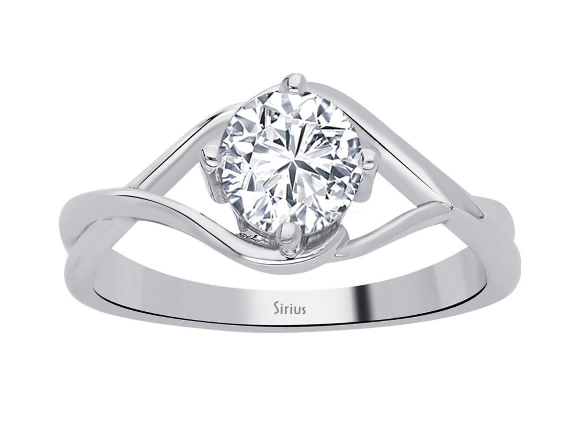 0.80 carat diamond Moana solitaire ring