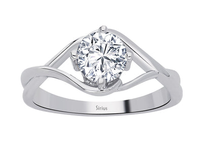 0.80 carat diamond Moana solitaire ring