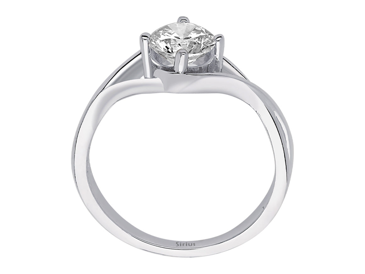 0.80 carat diamond Moana solitaire ring