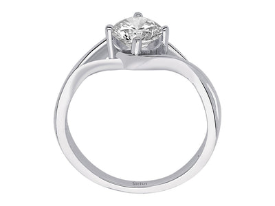 0.80 carat diamond Moana solitaire ring