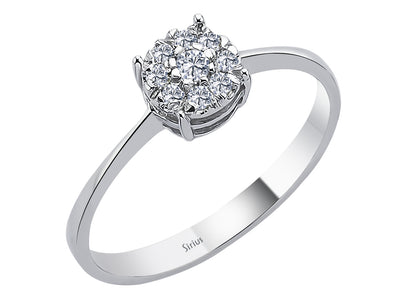 0.80 carat diamond ring in a solitaire look