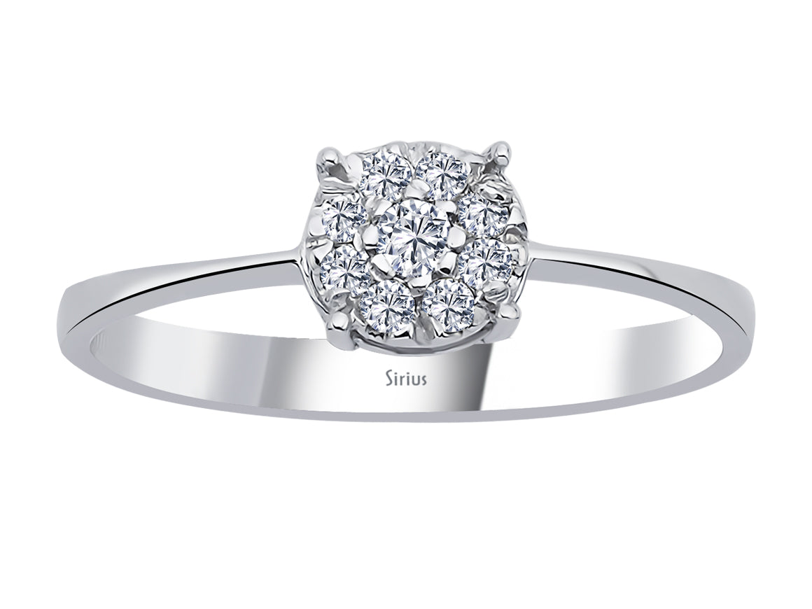 0.80 carat diamond ring in a solitaire look