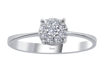 0.80 carat diamond ring in a solitaire look