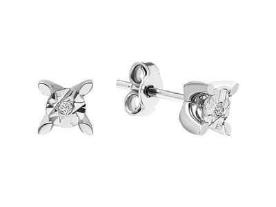 0.80 carat effect diamond solitaire earrings