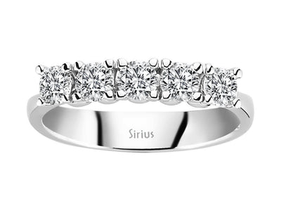 0.42 carat diamond 5 diamond alliance in 585 14 K white gold