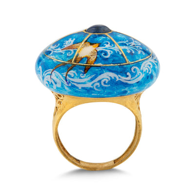 Blue sapphire ring