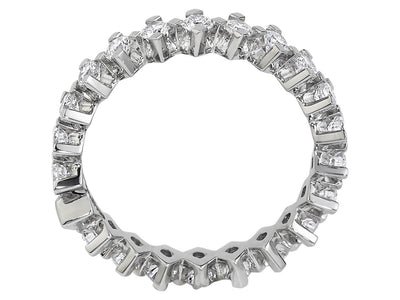 1 carat all-round brilliant diamond alliance ring 585 14 carat white gold
