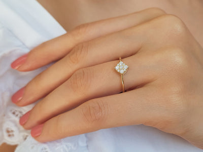 1.20 Carat Princess Diamond Effect Solitaire Ring
