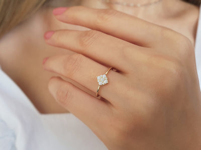 1.20 Carat Princess Diamond Effect Solitaire Ring
