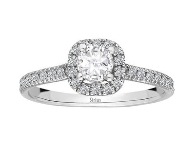 1.25 Carat Princess Cut Diamond Effect Solitaire Ring