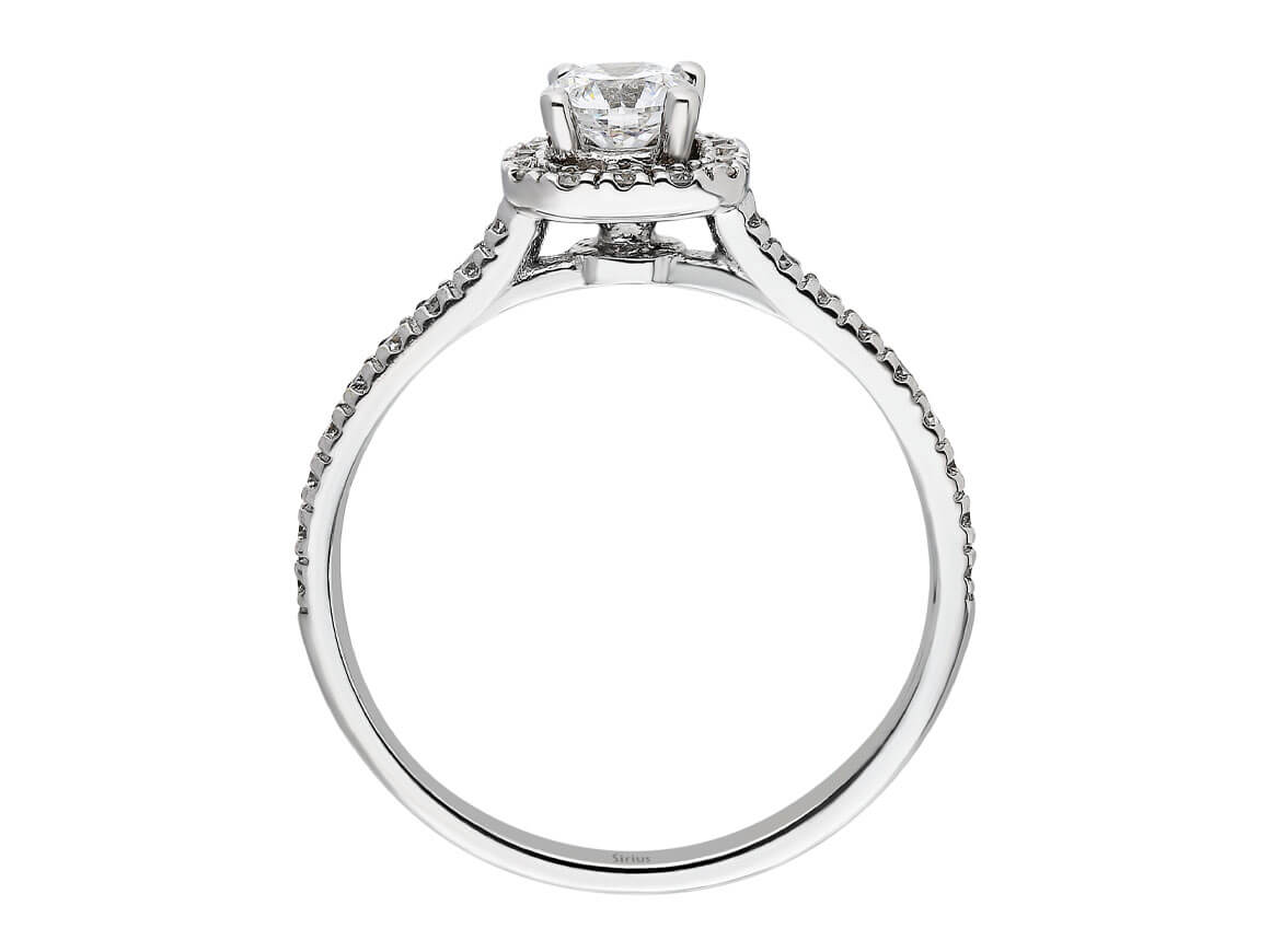 1,25 Carat Prinzessin Schliff Diamant Effekt Solitär Ring - handgefertigter Diamantschmuck aus Feingold | Sirius Diamant