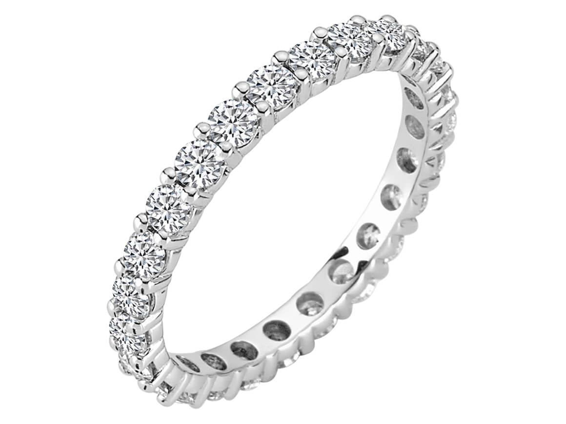 1,25 Karat Diamant rundum Allianz - handgefertigter Diamantschmuck aus Feingold | Sirius Diamant