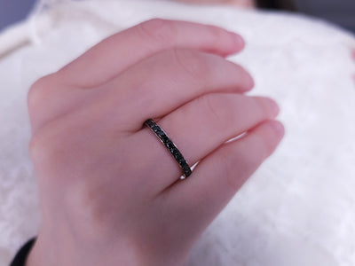 1.33 carat black diamond all around alliance