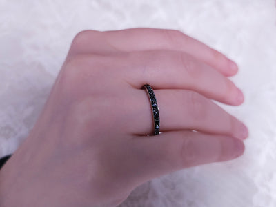 1.33 carat black diamond all around alliance