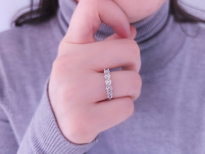 1.50 carat diamond effect 5 diamond alliance in 333 8 carat white gold