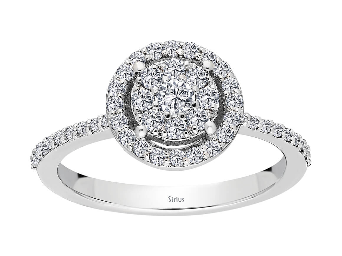 3,00 Carat Diamant Effekt Solitär Ring - handgefertigter Diamantschmuck aus Feingold | Sirius Diamant