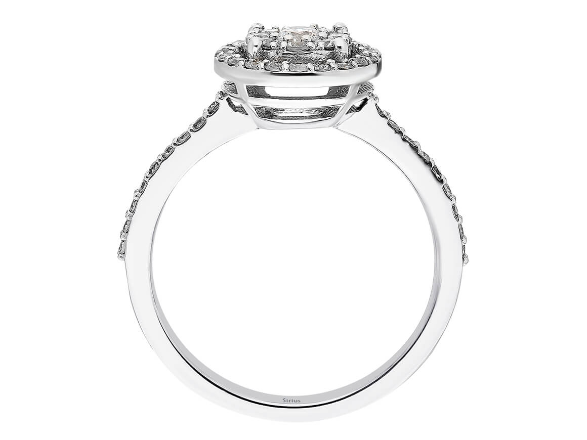 3,00 Carat Diamant Effekt Solitär Ring - handgefertigter Diamantschmuck aus Feingold | Sirius Diamant