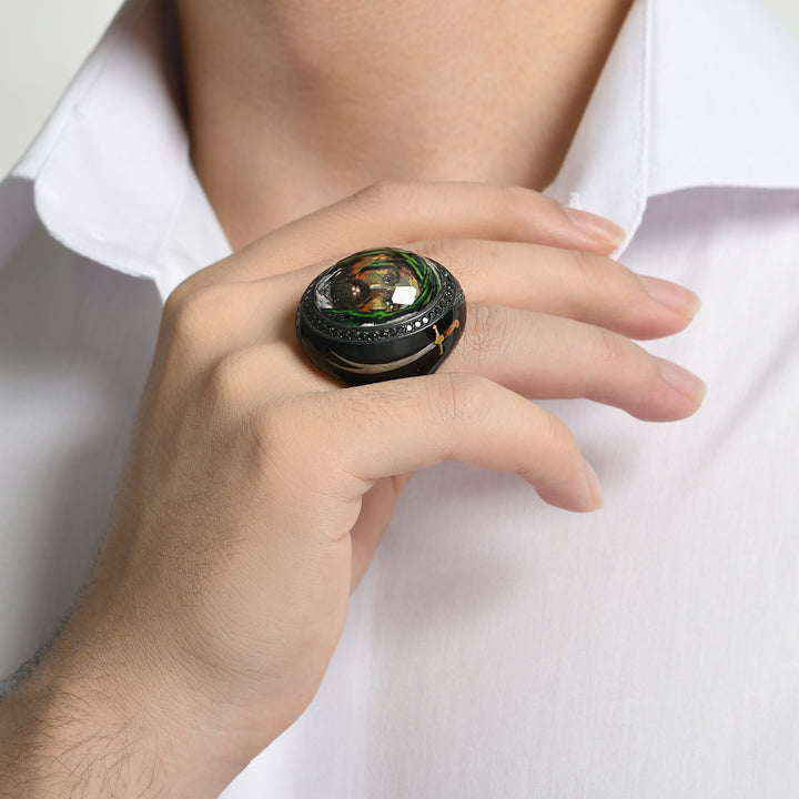 Imam Ali Siegelring - handgefertigter Diamantschmuck aus Feingold | Sirius Diamant