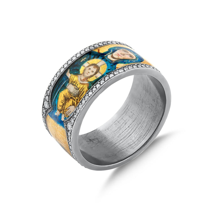 Ring Maria - handgefertigter Diamantschmuck aus Feingold | Sirius Diamant
