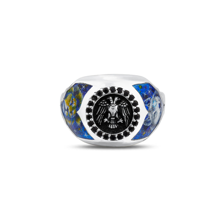 Lion signet ring