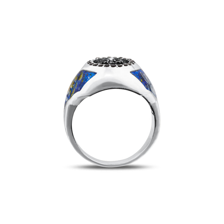 Löwe Siegelring - handgefertigter Diamantschmuck aus Feingold | Sirius Diamant