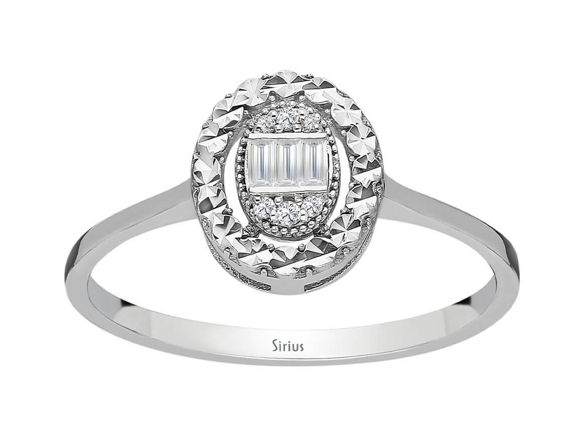 Diamant Anais Baguette Ring - handgefertigter Diamantschmuck aus Feingold | Sirius Diamant