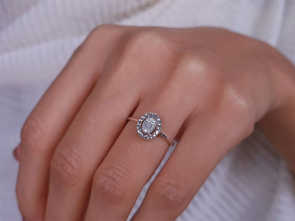 Bague Baguette Diamant Anaïs 