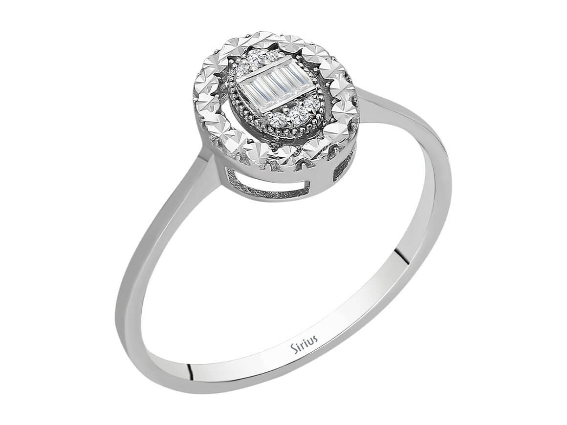 Diamant Anais Baguette Ring - handgefertigter Diamantschmuck aus Feingold | Sirius Diamant