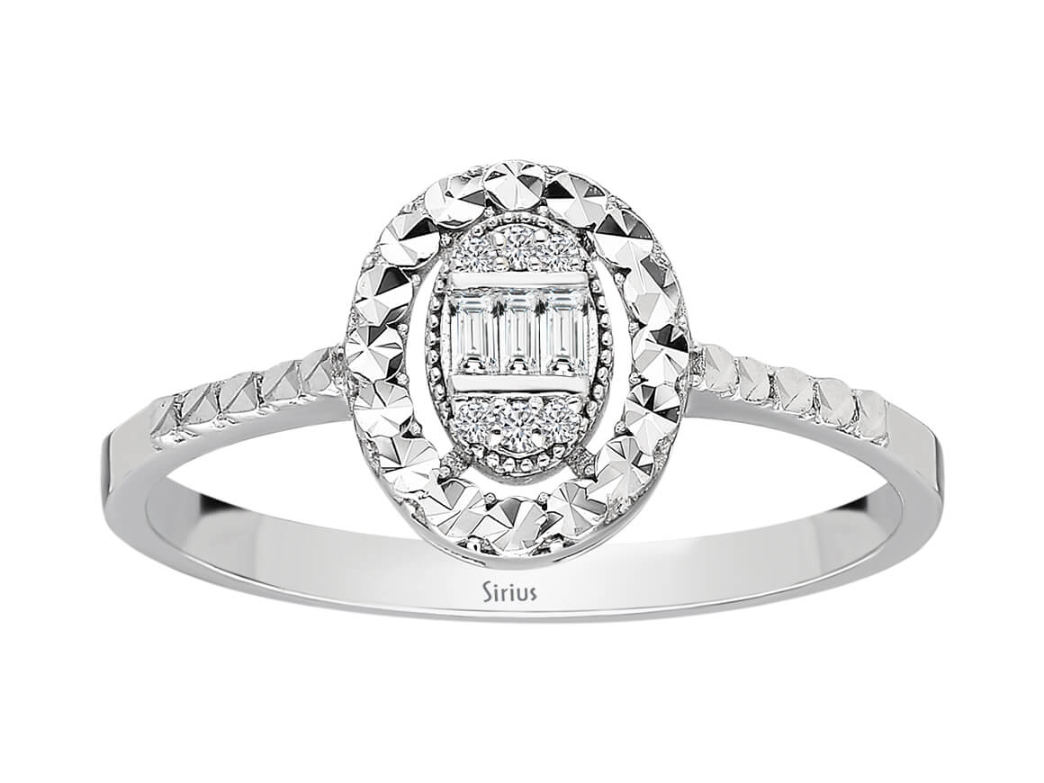Diamant Anais Belle Baguette Ring - handgefertigter Diamantschmuck aus Feingold | Sirius Diamant