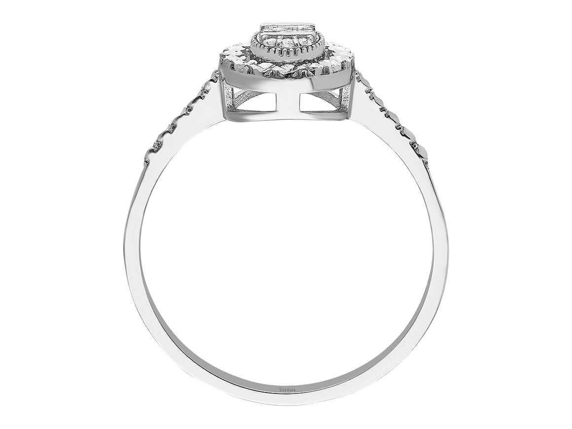 Diamant Anais Belle Baguette Ring - handgefertigter Diamantschmuck aus Feingold | Sirius Diamant