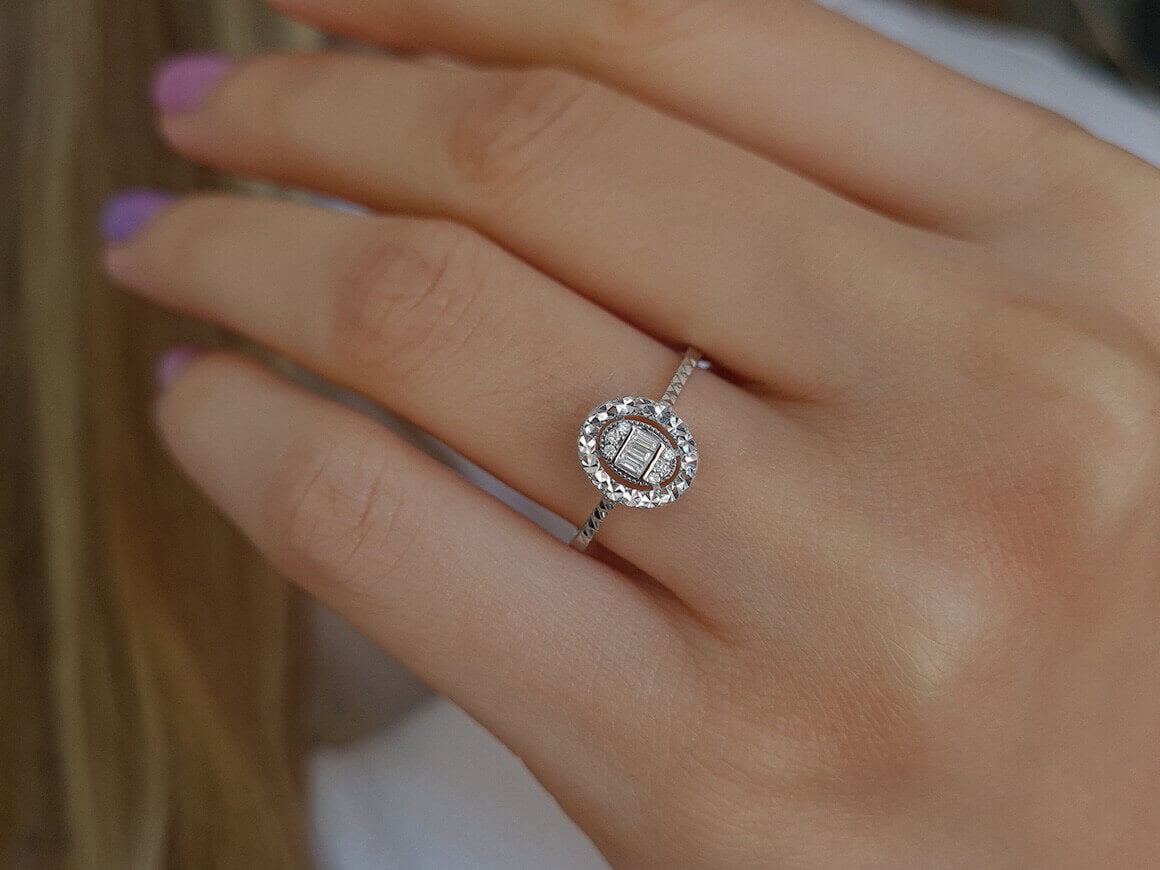 Diamond Anais Belle Baguette Ring