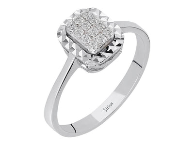 Bague effet baguette en diamant de 0,50 carat 