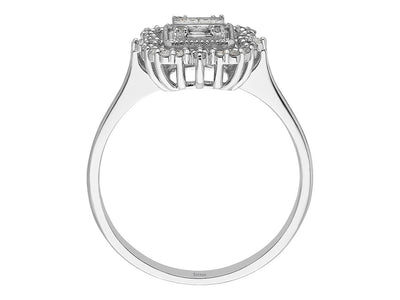 Bague Australis en diamant baguette 