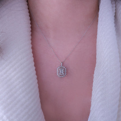 Baguette diamond Ilaria necklace