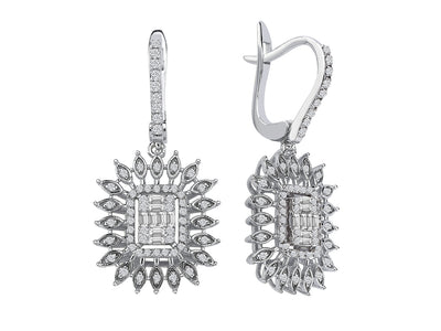 Baguette diamond Ilaria earrings