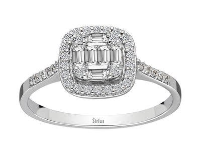 Baguette Diamond Levine Ring