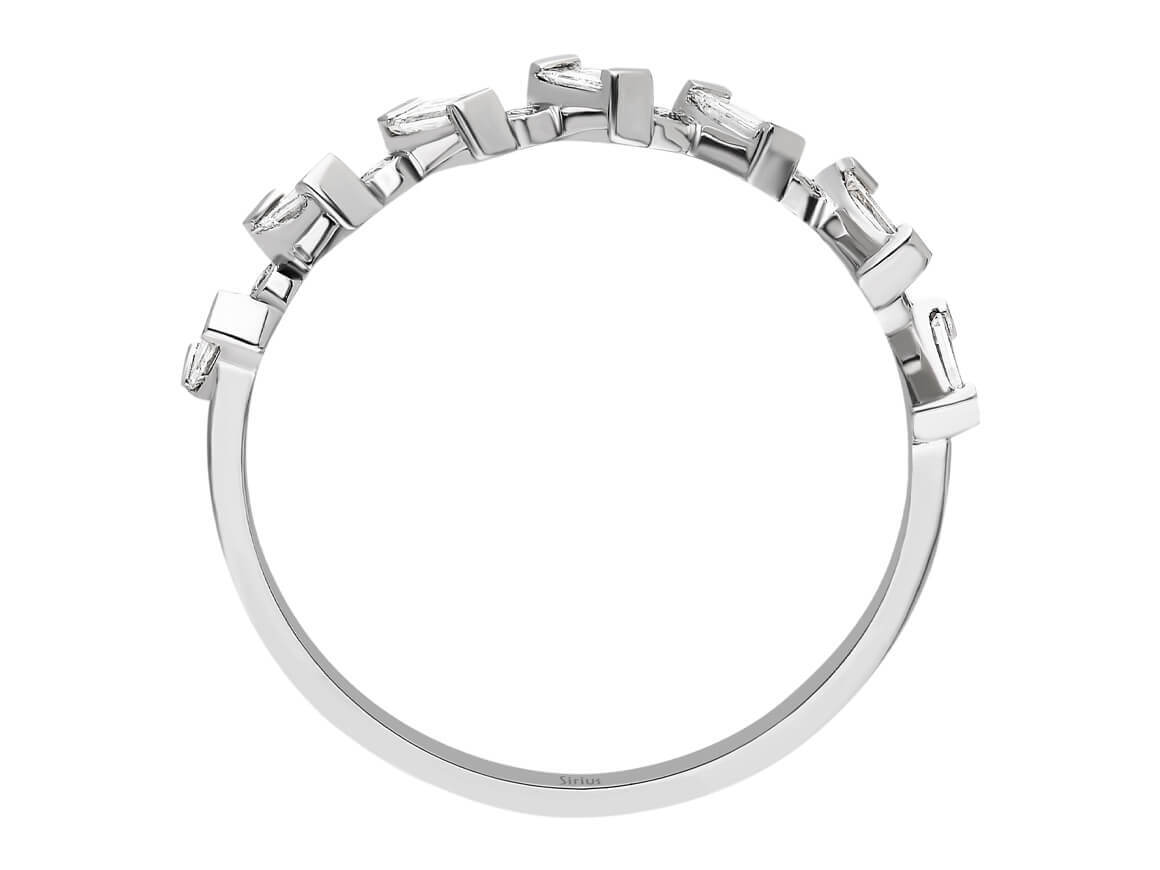 Baguette Diamant Halbrund Allianz – handgefertigter Diamantschmuck aus Feingold | Sirius Diamant