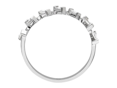 Baguette Diamond Half Round Alliance