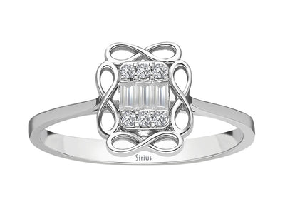 Baguette Diamond Infinity Ring