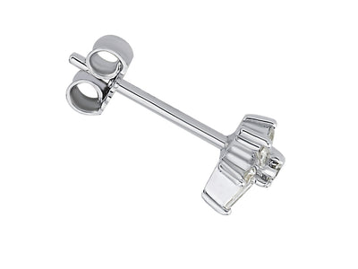 Starlight men's earrings with baguette diamonds