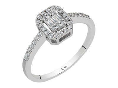 0.28 carat baguette diamond ring