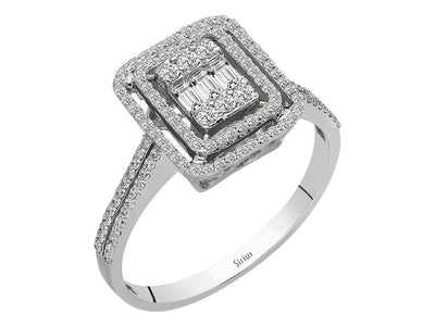 0.54 carat baguette diamond ring
