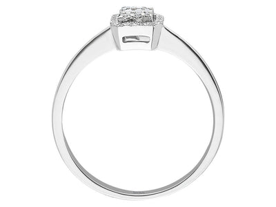 E Color 0.14 Carat Baguette Diamond Ring