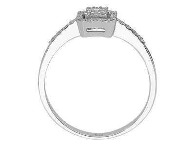 F Color 0.20 Carat Baguette Diamond Ring