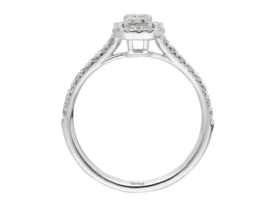 F Color 0.57 Carat Baguette Diamond Ring